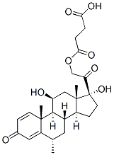 Methylprednisolone Hemisuccinate API Molecular Structure